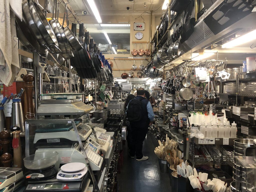 Inside Chef Kitchen Supply Store